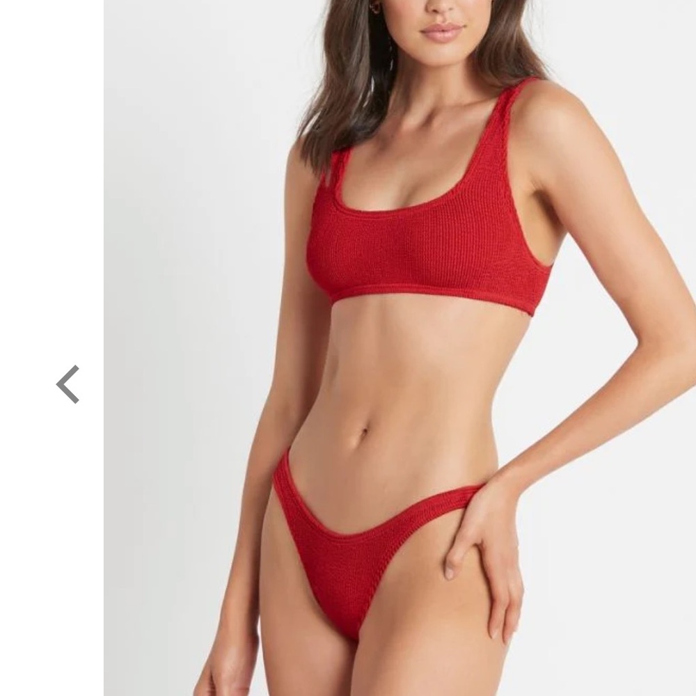 Victoria's Secret Crinkle Swim Bikini Set Cheeky Bottom Hunza G Bondeye Inspo